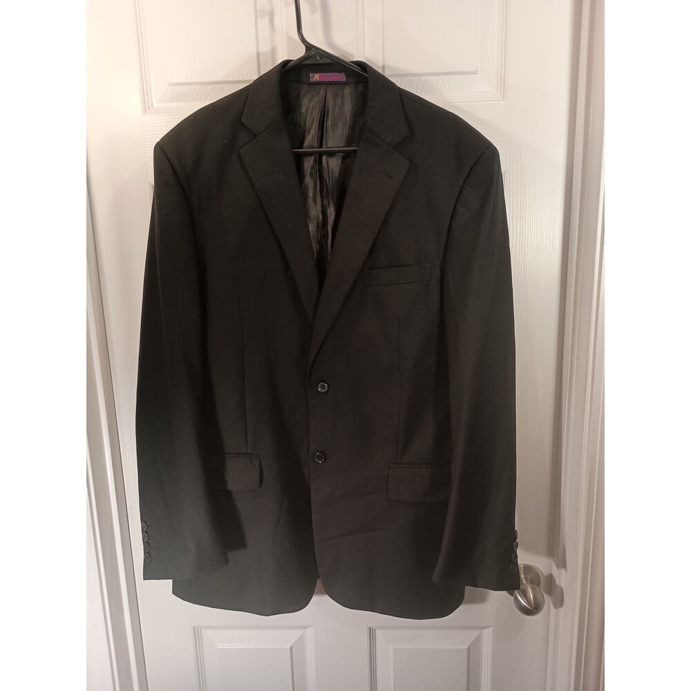 RR Orsini Blazer Jacket Size 42L Black Vittorio St. Angelo